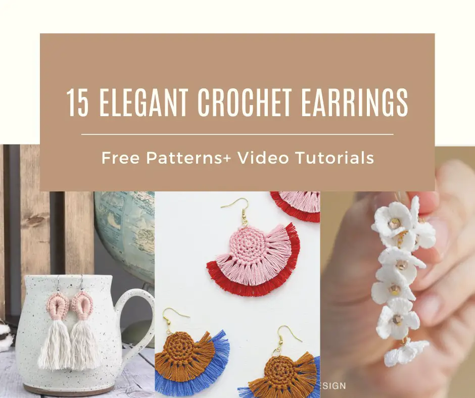 How to Crochet Earrings - Crafting on the Fly