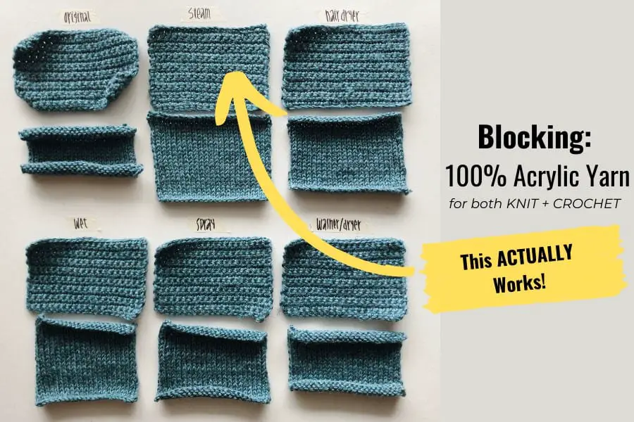 How to Block Acrylic Yarn for Crochet